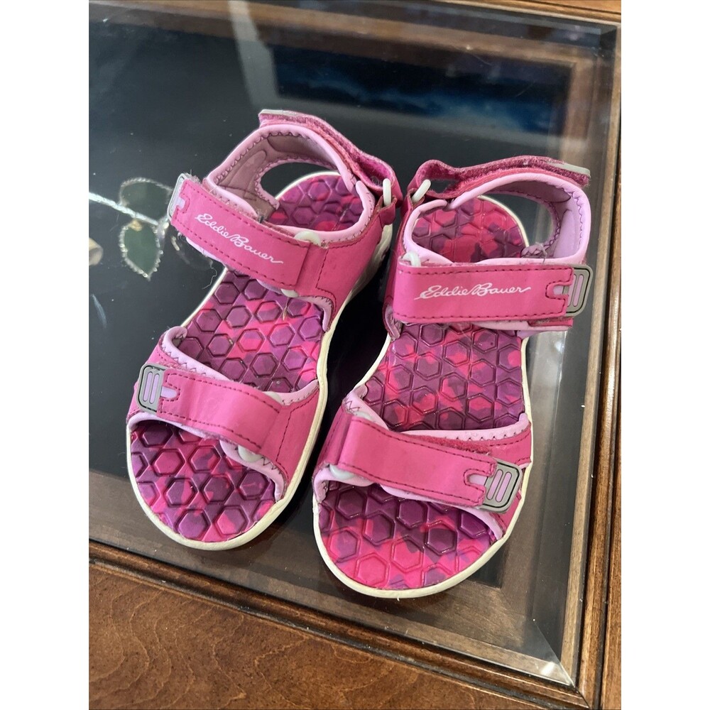 Eddie Bauer Cascadia Sandals Girls Size 13‎ Hot Pink Adjustable Straps